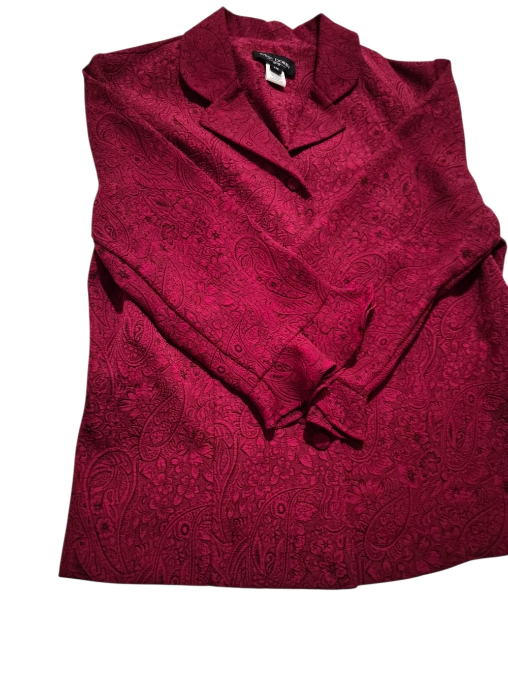 Paisley-Print Magenta 2 Piece Skirt Set